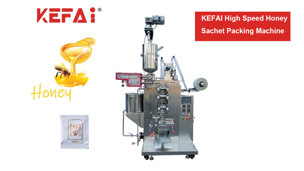 KEFAI high speed automatic paste roller packing machine honey 1